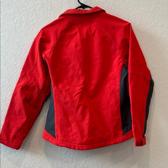 Women's Red and Black Shell Jacket Fleece Lined - Picture 5 of 7